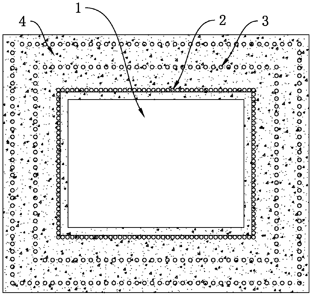 Construction method for ultra-deep foundation pit non-drainage earth excavation