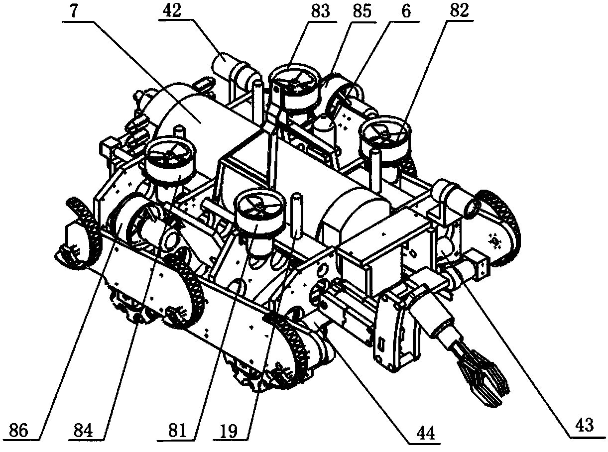 An underwater working robot combined with a walking hybrid bionic blade leg and an omnidirectional wheel and its control method