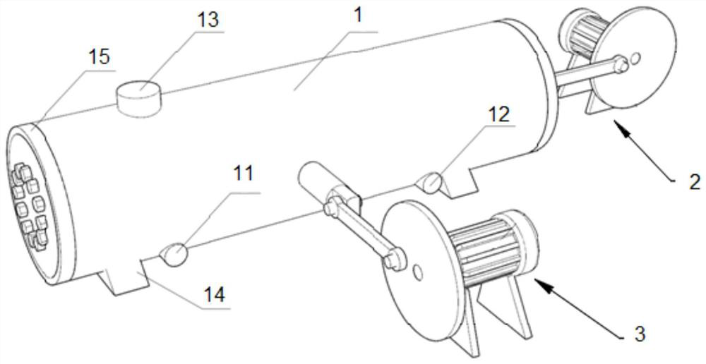 Cyclic loading device for deep sea pipeline