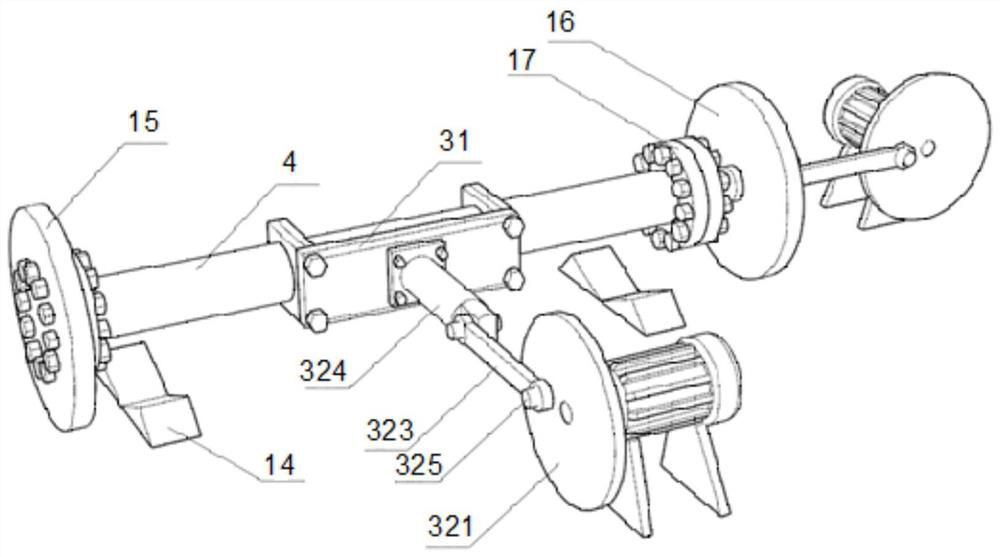 Cyclic loading device for deep sea pipeline