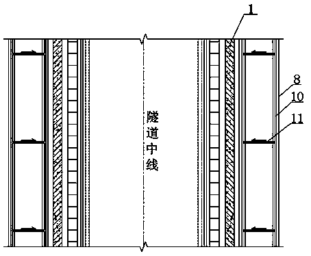 Drainage system of cut-type open cut tunnel