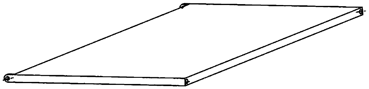Flat plate folding and unfolding unit and flat plate folding and unfolding antenna mechanism