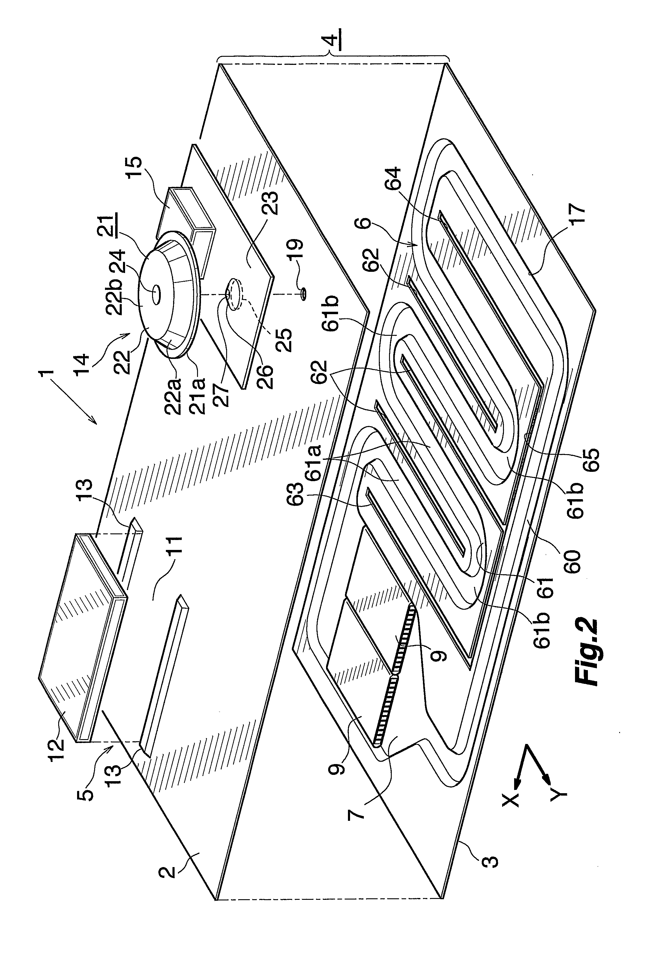 Expansion tank device, process for fabricating expansion tank device, and liquid cooling radiator