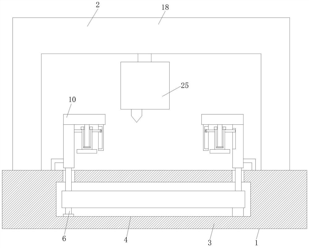 Machining and punching device for lightweight steel structure for house construction