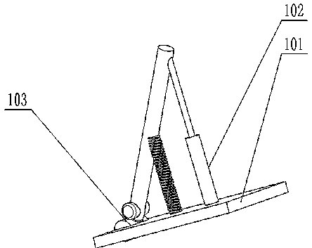 Aircraft landing gear utilizing spring buckle