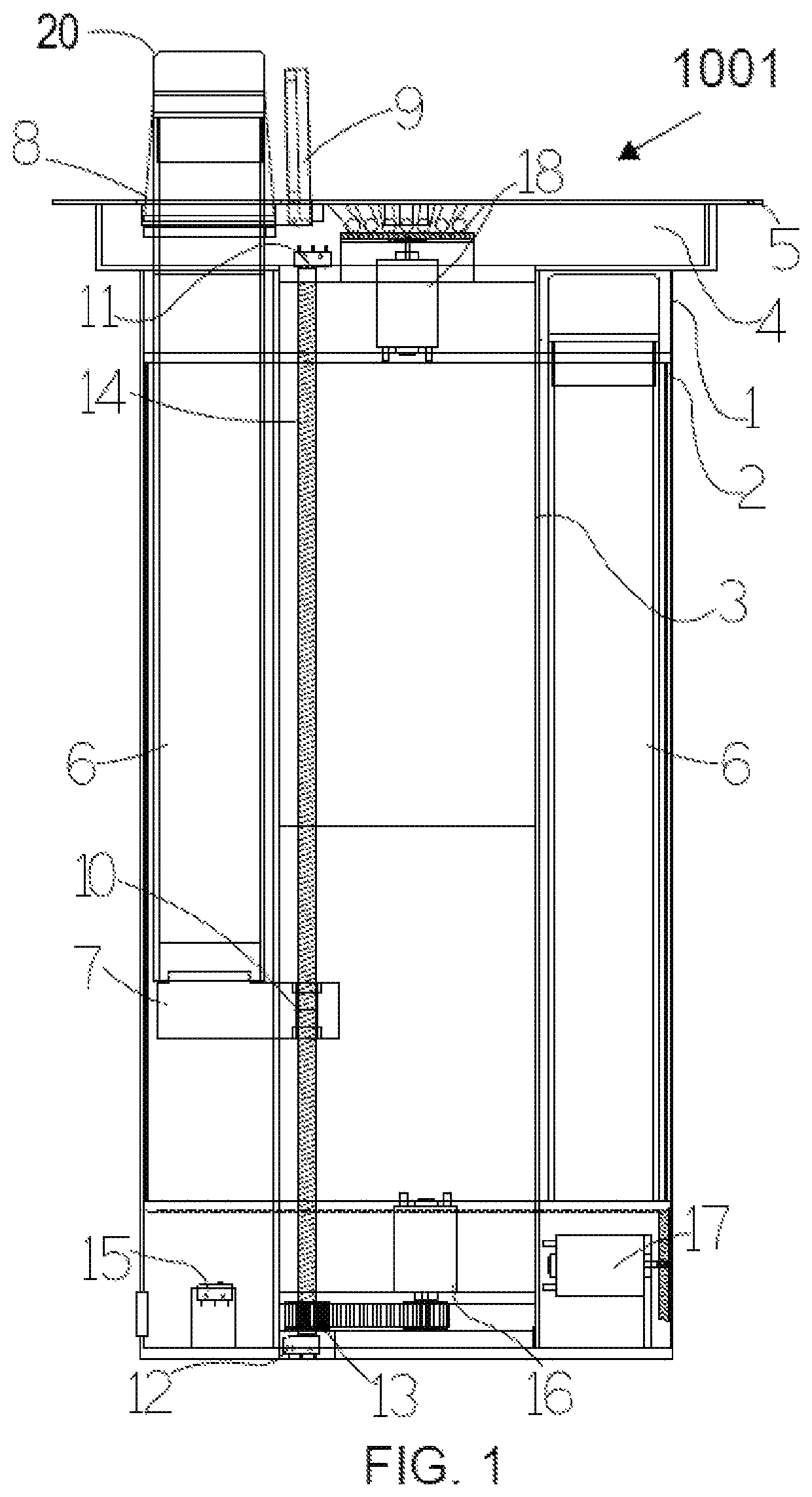 Pop up electrical apparatus