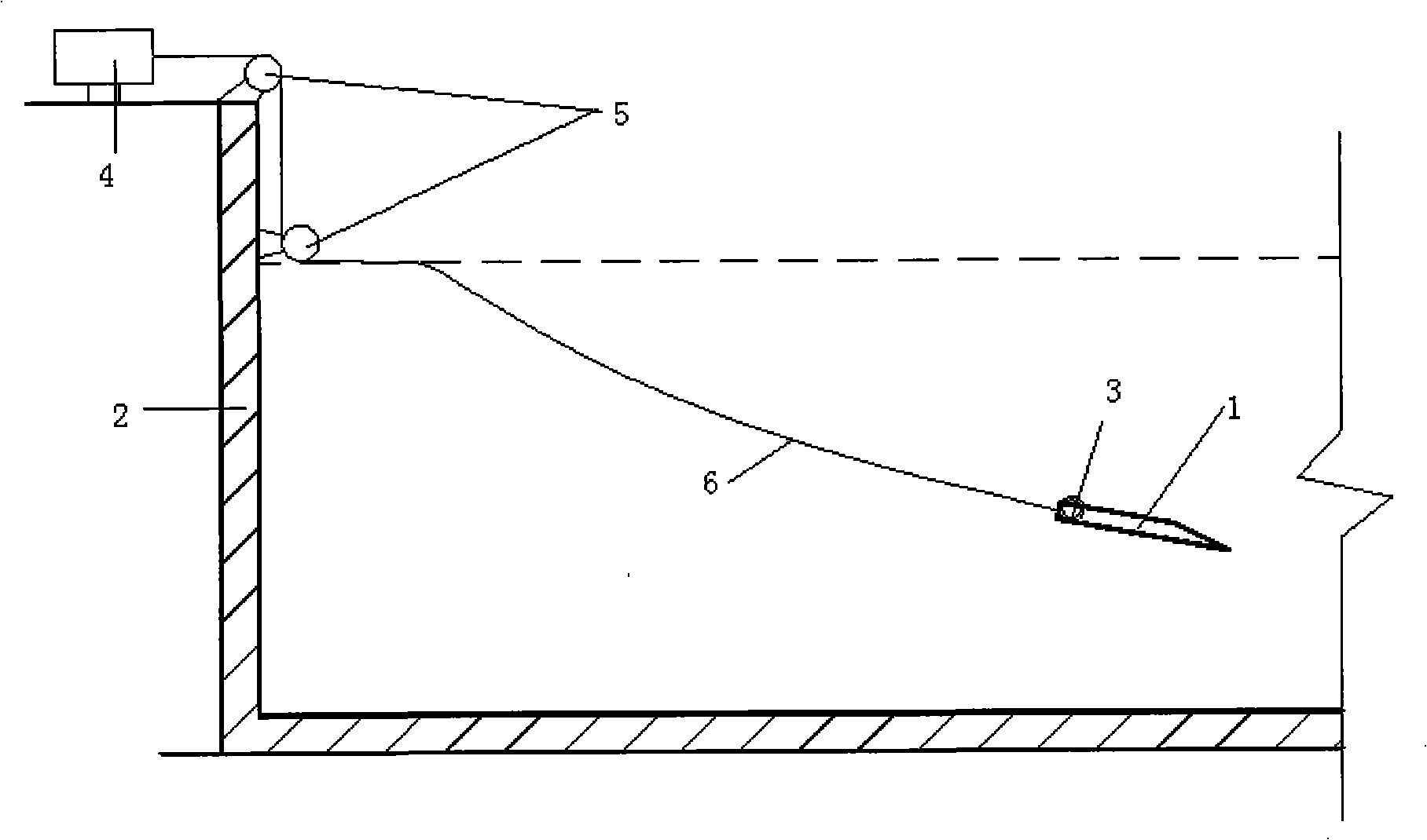 Measuring method of embedded movement locus of towing anchor in soil body and device thereof