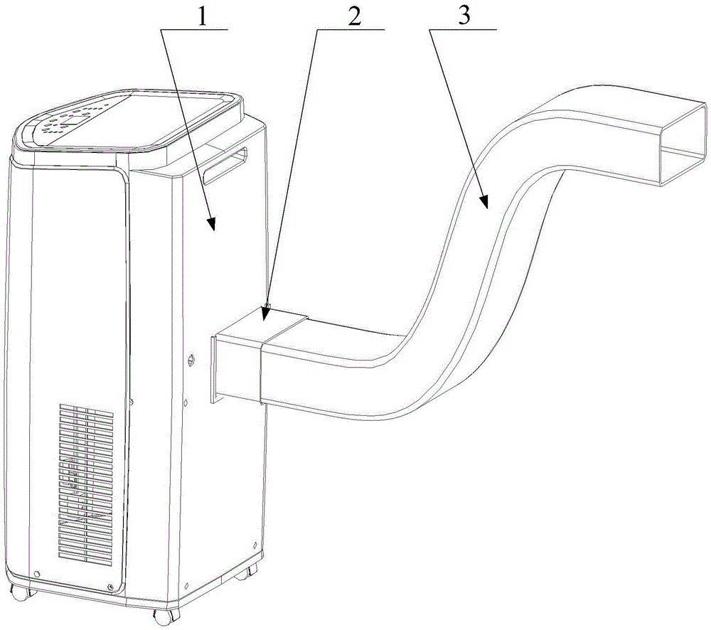 Movable air conditioner and exhaust pipe thereof