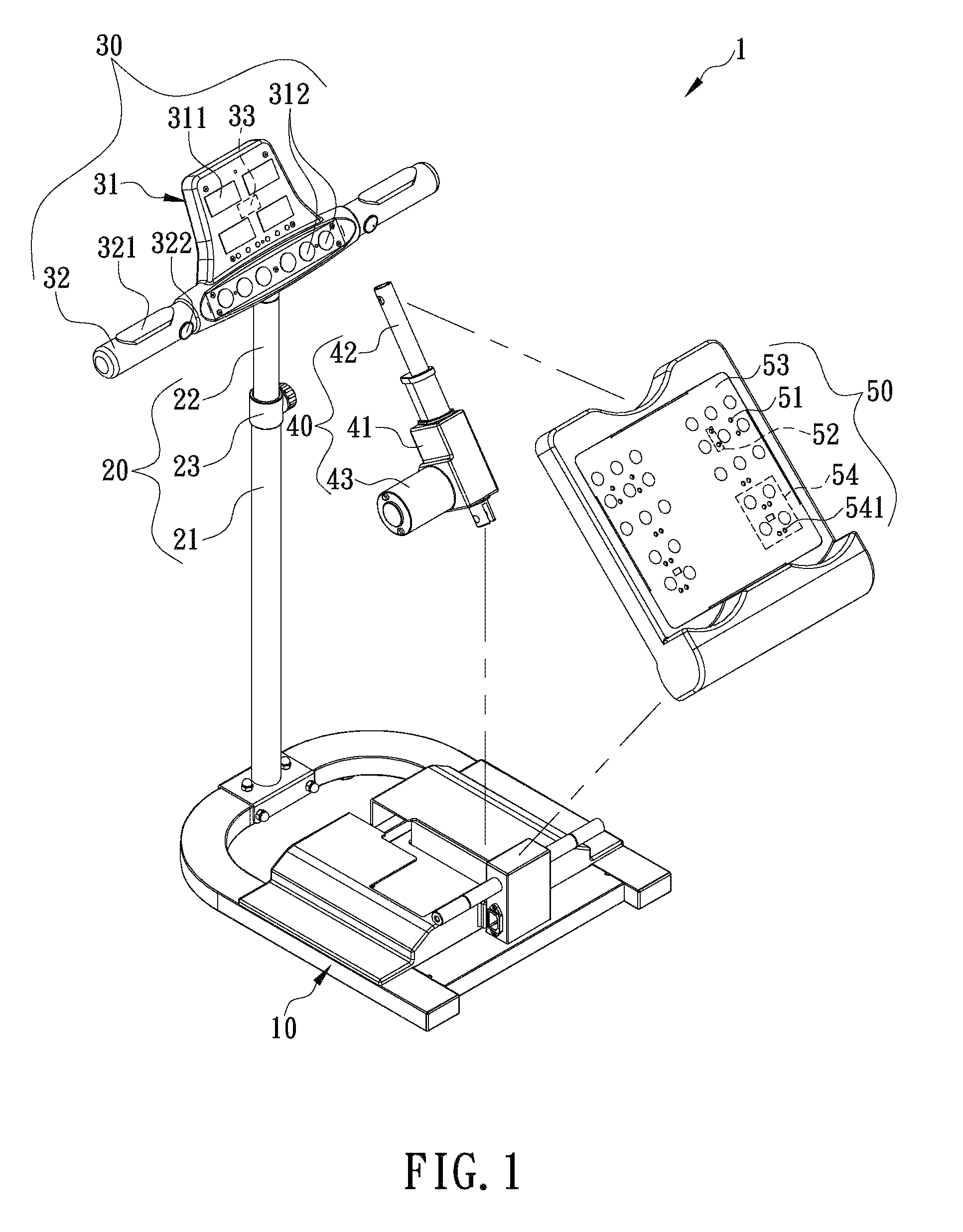 Feet stretching device capable of dynamically adjusting stretching angle upon user demand