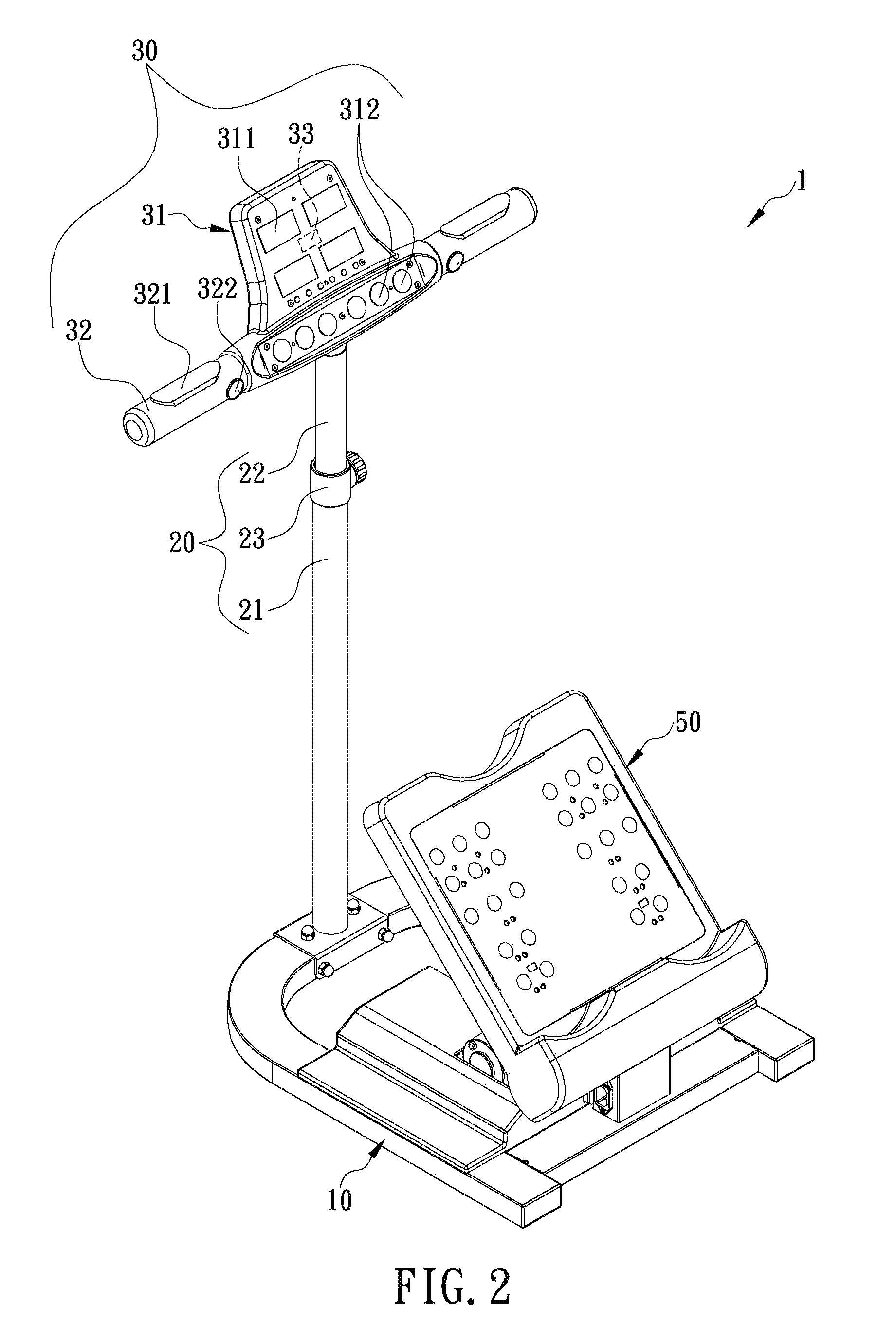 Feet stretching device capable of dynamically adjusting stretching angle upon user demand