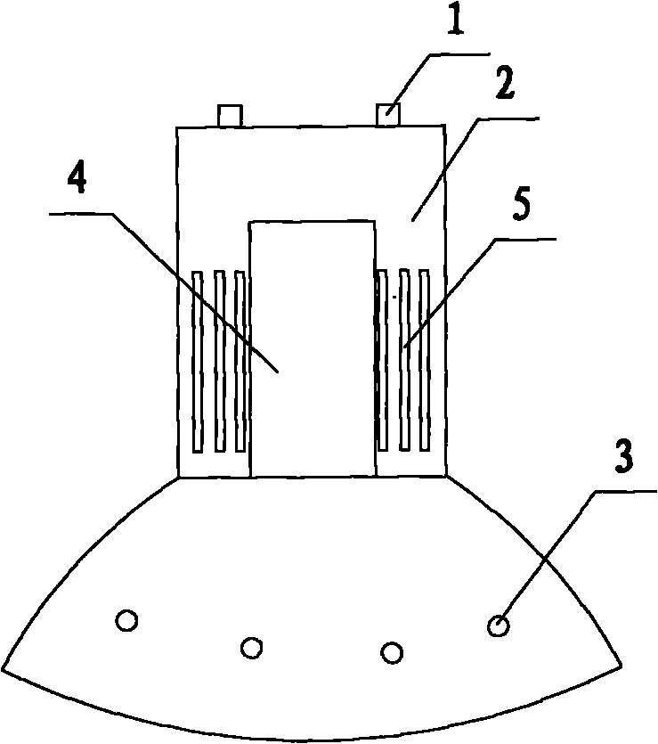 LED (Light Emitting Diode) lamp body with built-in power supply