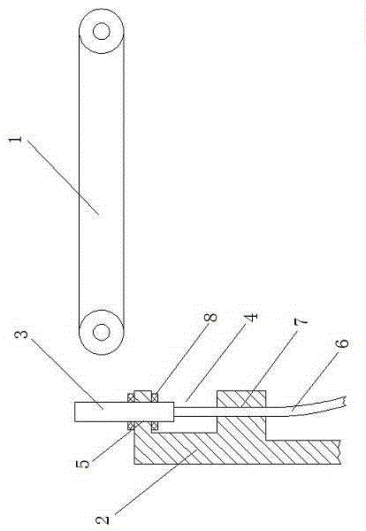 Induction device applicable to wafer photolithography process