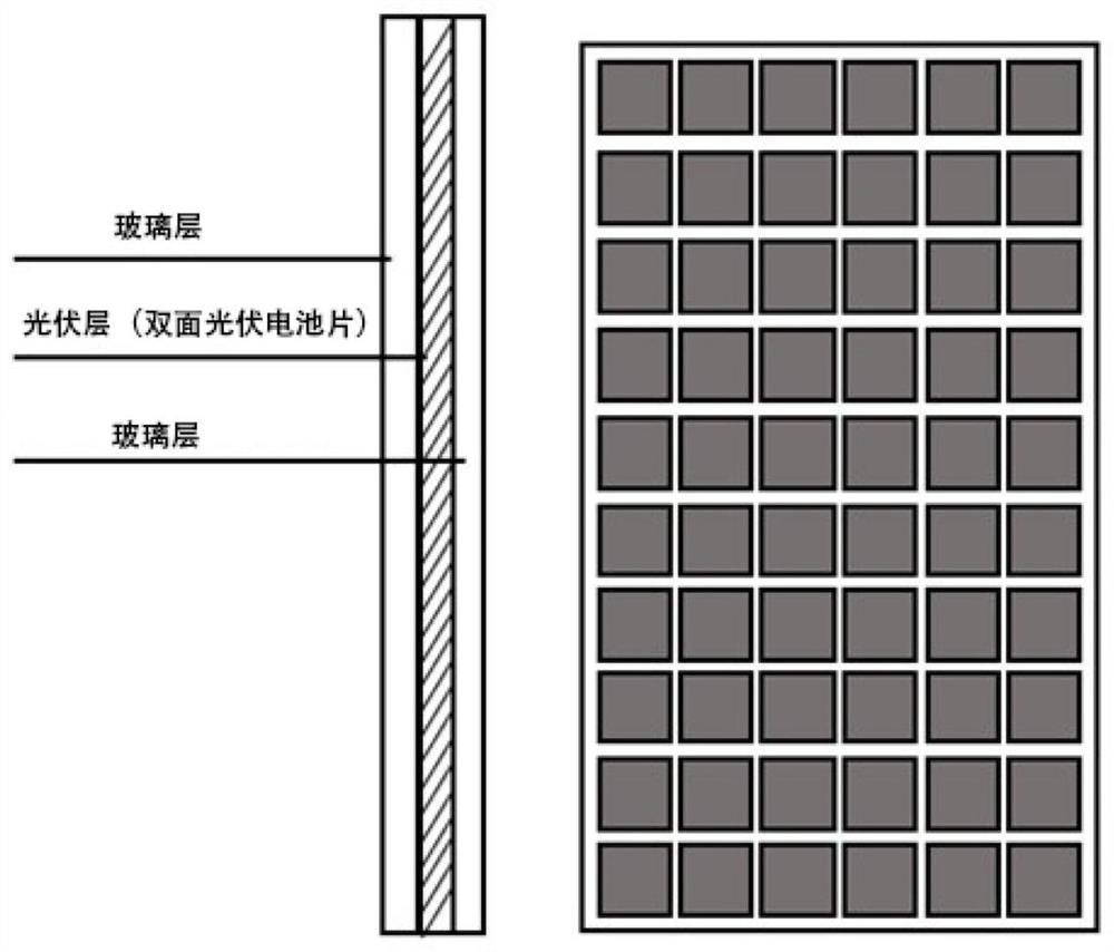 Double-sided photovoltaic window ventilation system