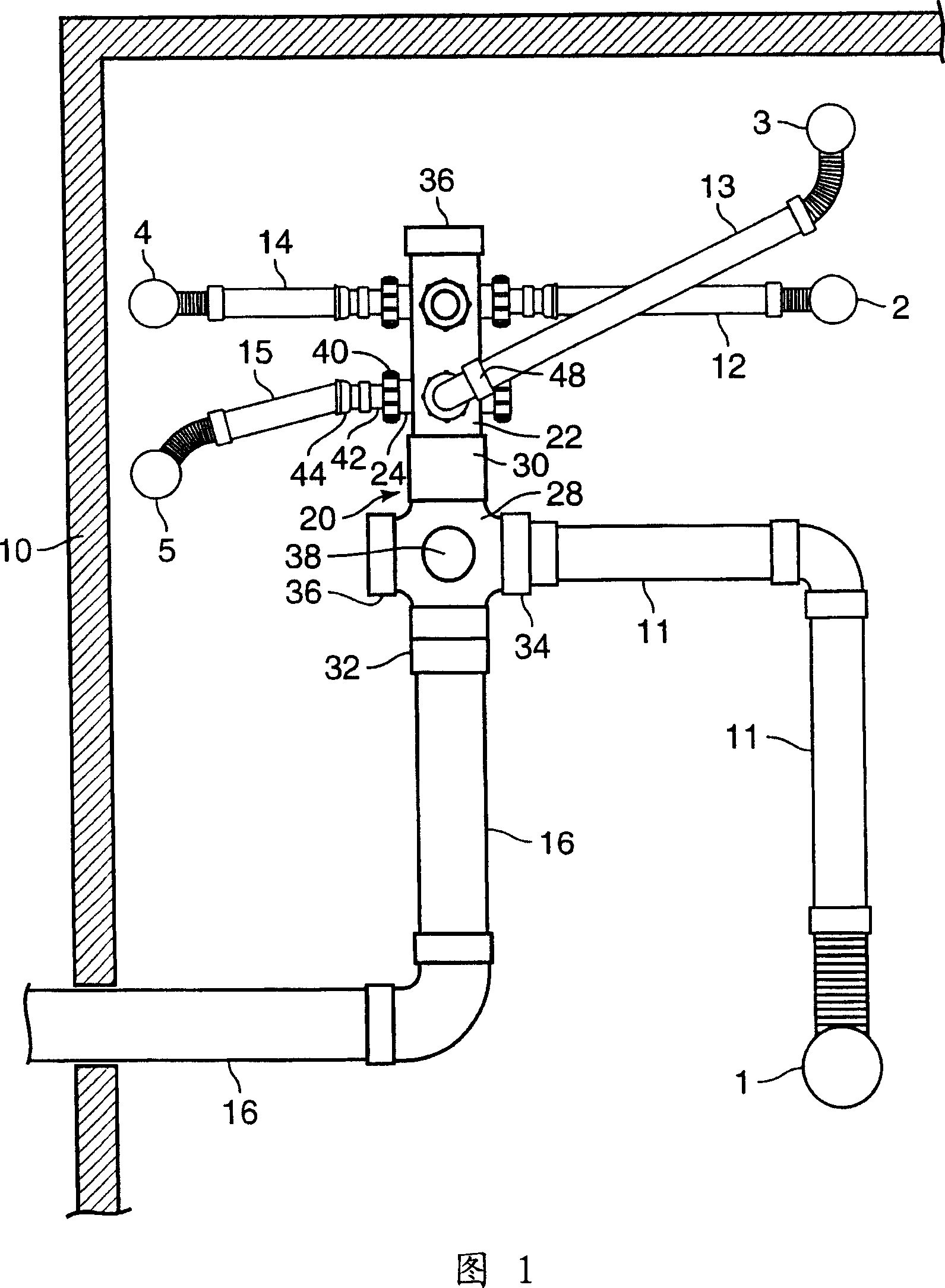 Drain connection and drain pipe using same