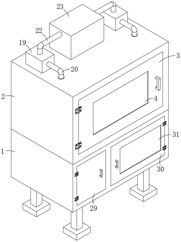 Soft and hard board outer surface roughening device with glue brushing assembly