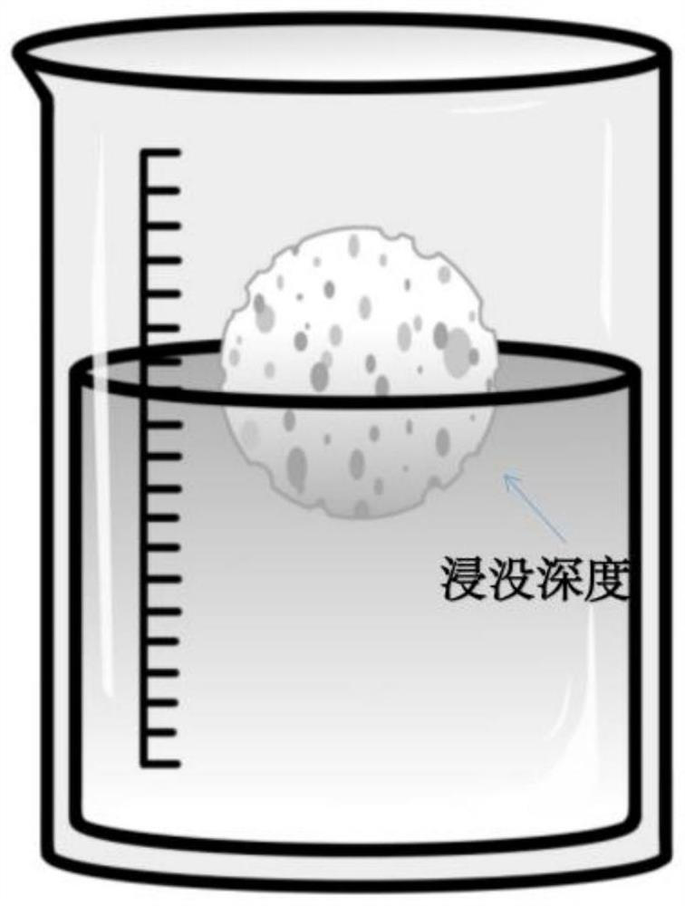 Super-hydrophobic sponge ball as well as preparation method and application thereof