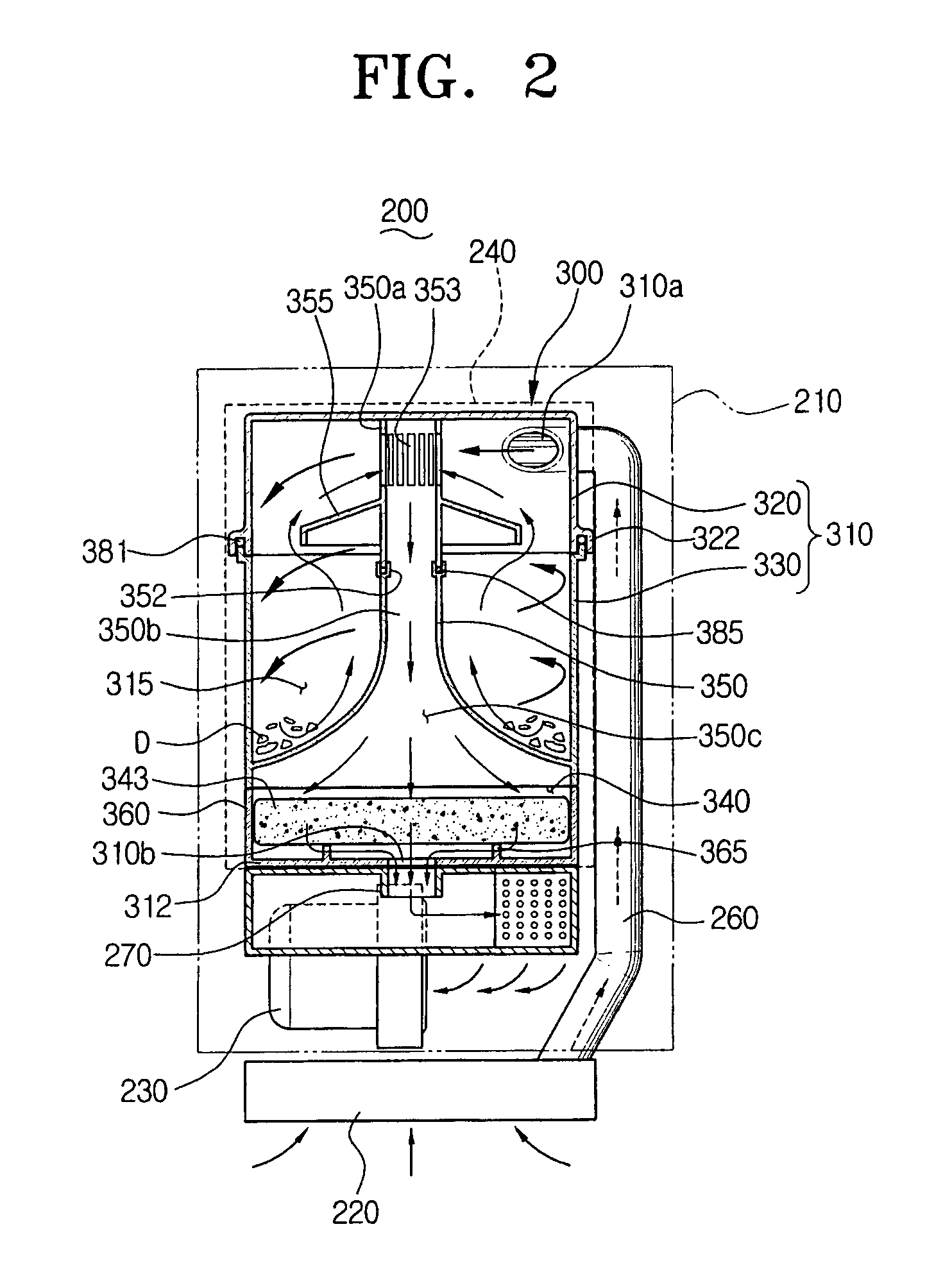 Cyclone dust collecting device and vacuum cleaner having the same