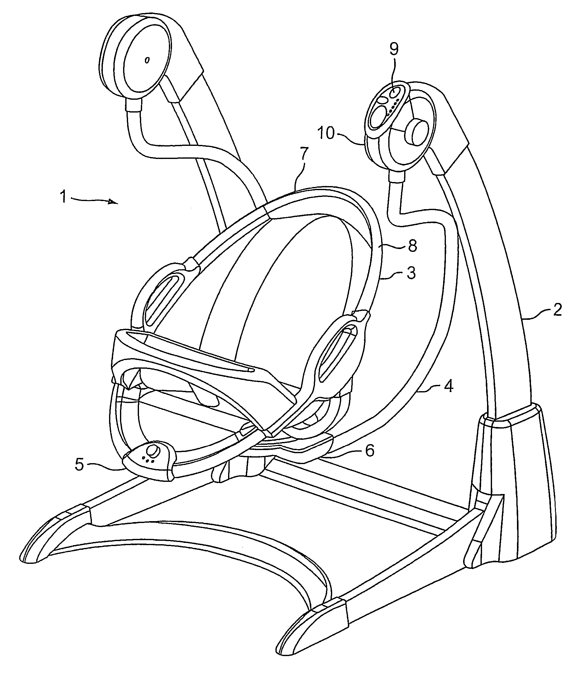 Infant swing with vibration