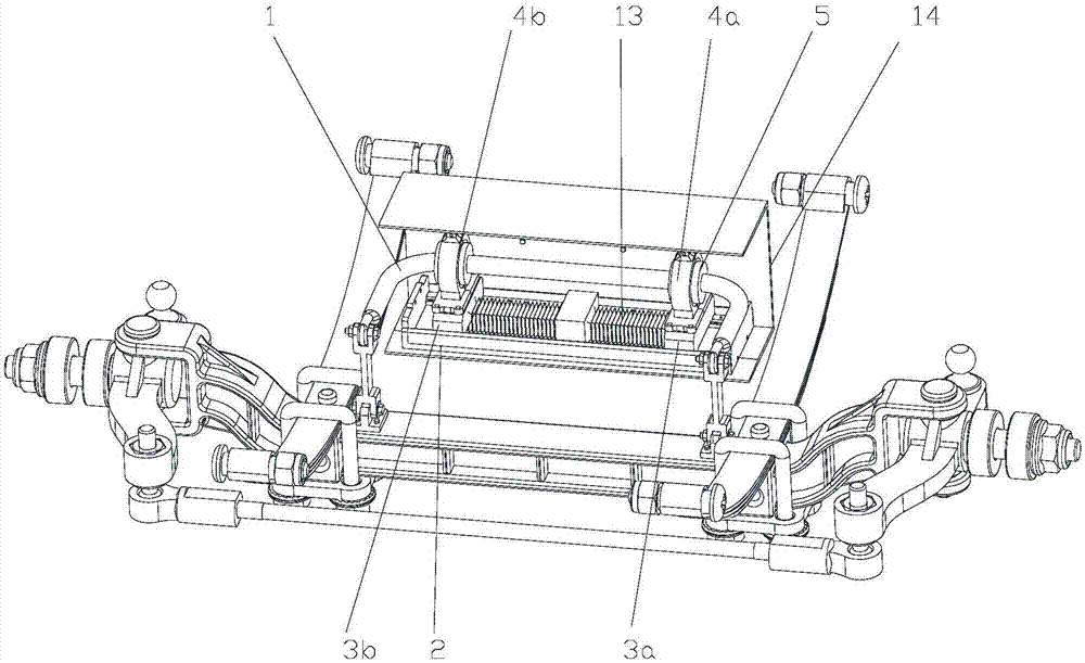 Active transversal stabilization rod for automobile