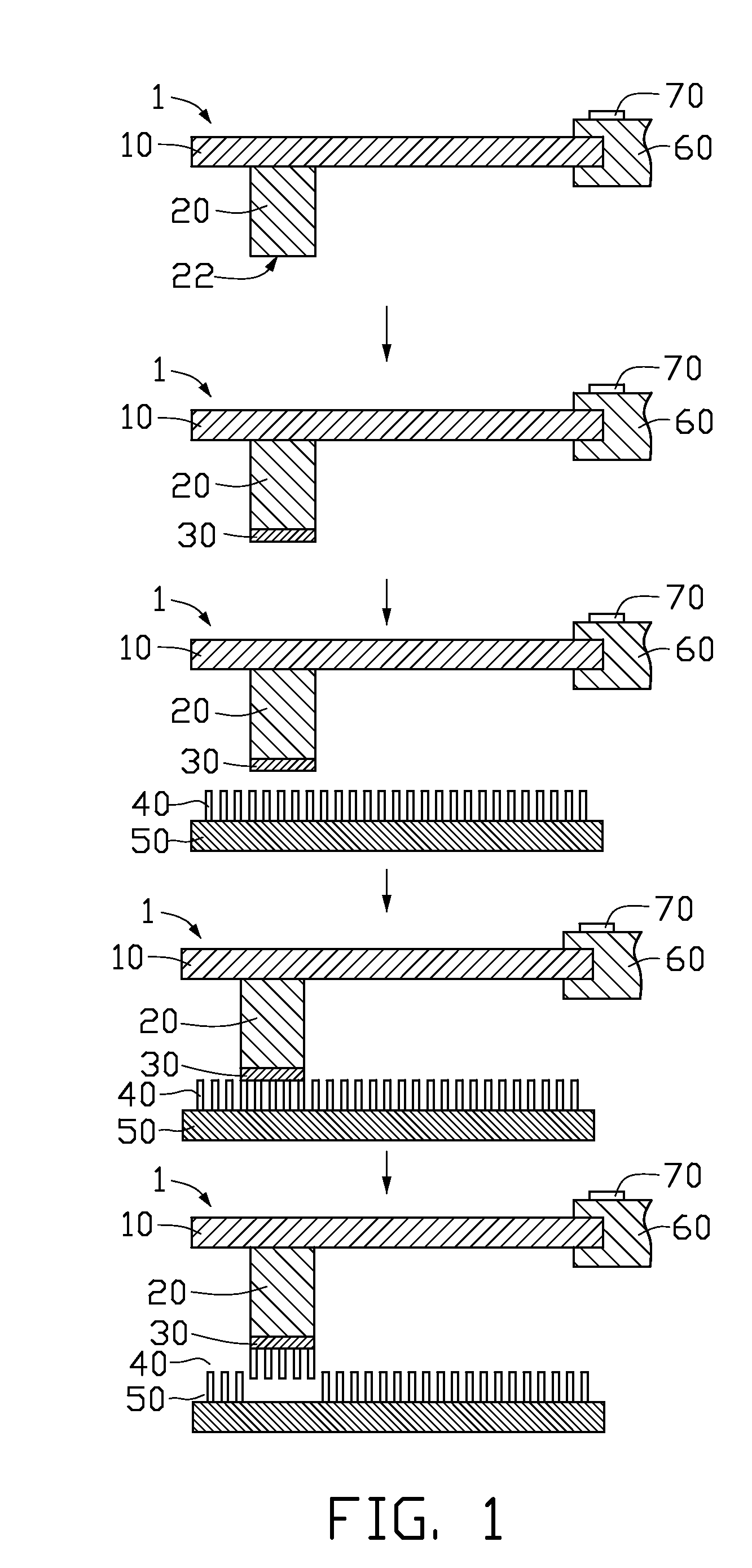 Method for measuring bonding force between substrate and carbon nanotube array formed thereon