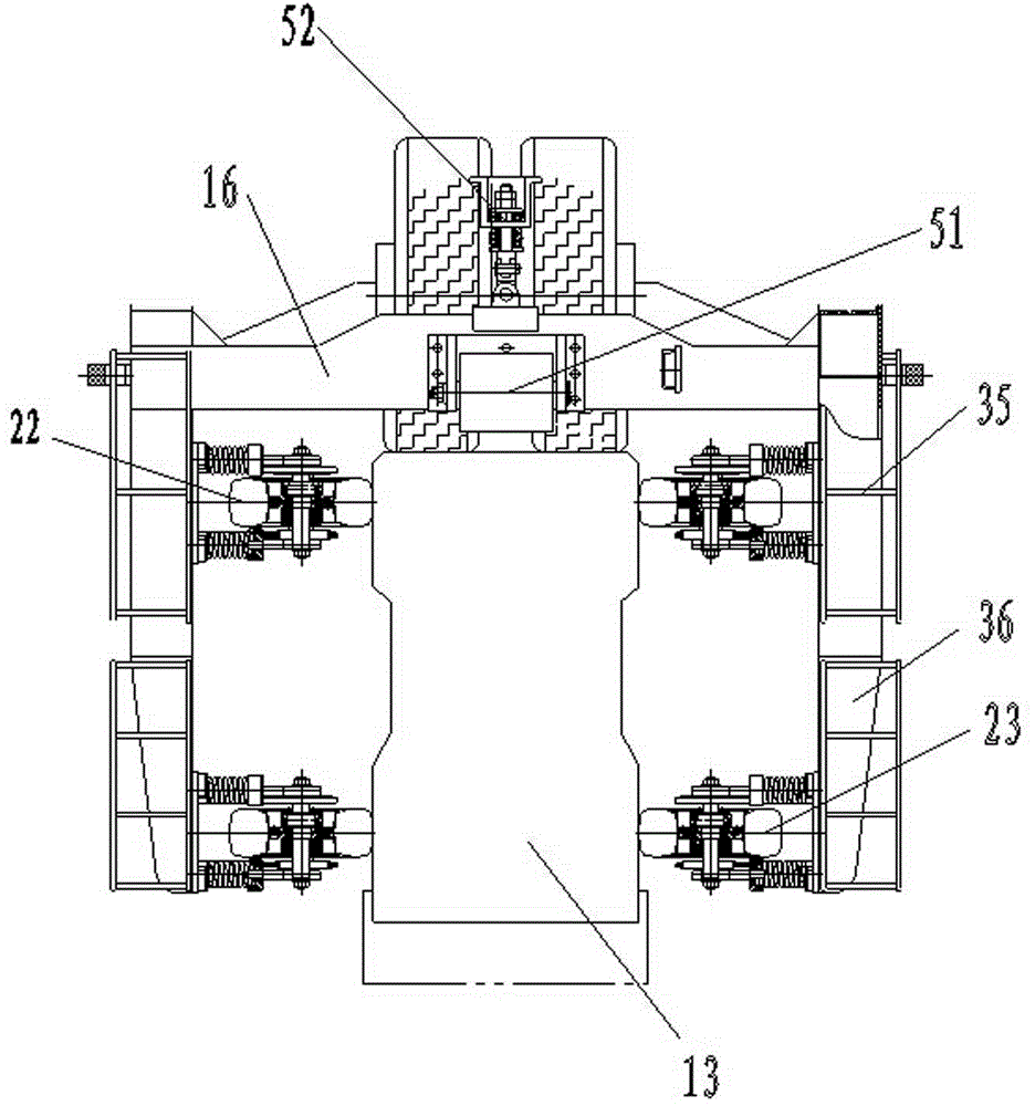 Straddle type single-track operating vehicle with four-wheel-pair structure