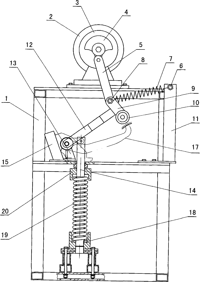 Fatigue test stand of automobile pedals