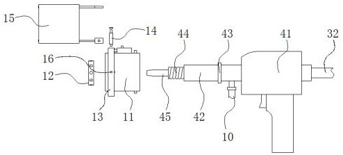 A carbon dioxide gas shielded welding device