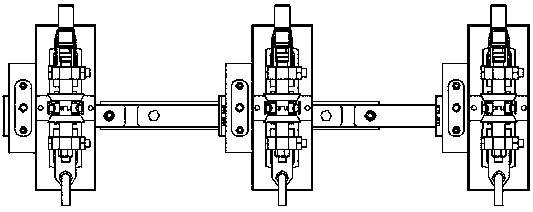 Transmission line inspection robot obstacle walking device