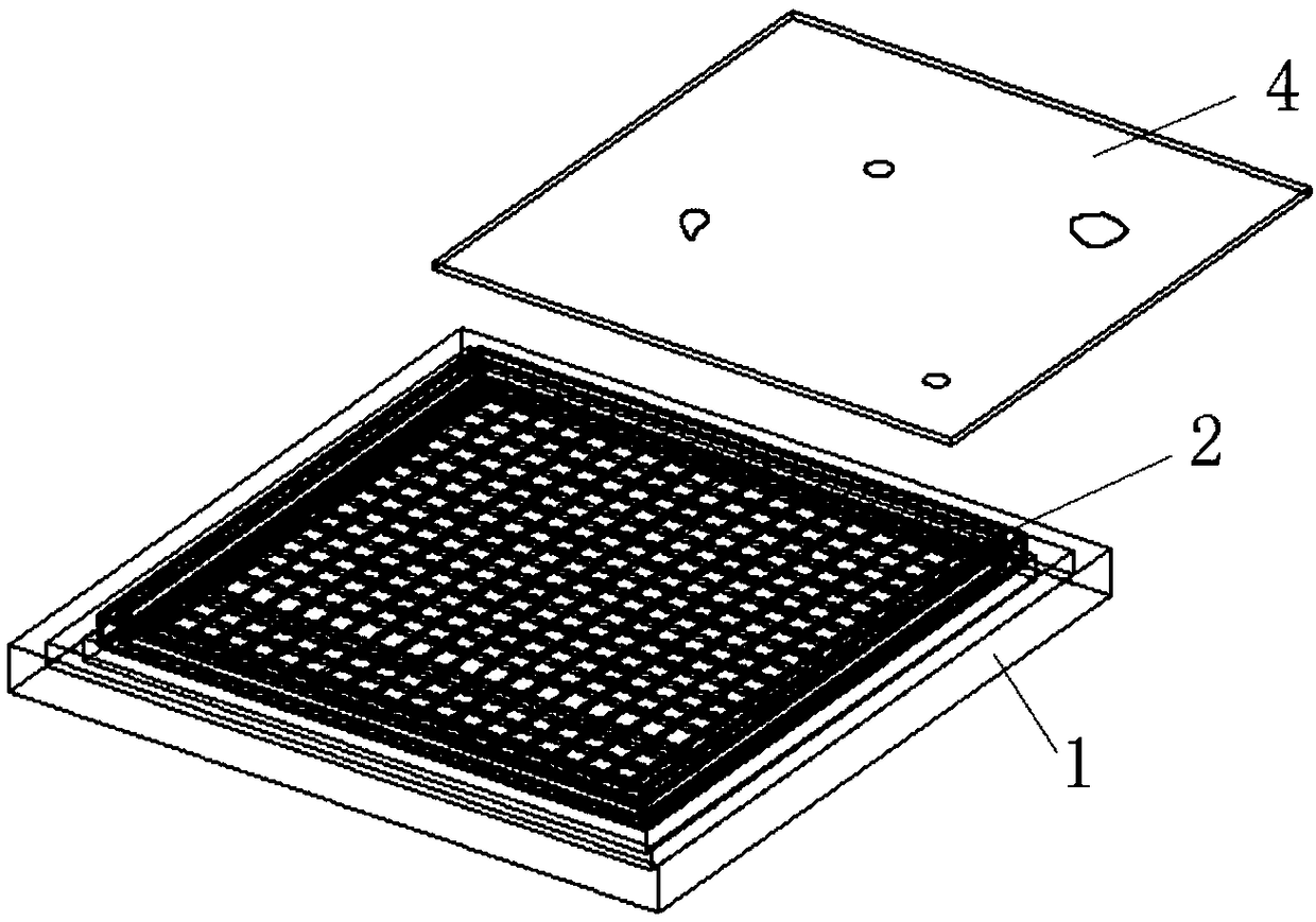 Device and method for quantitatively detecting defects of self-compacting concrete filling layer of ballastless track