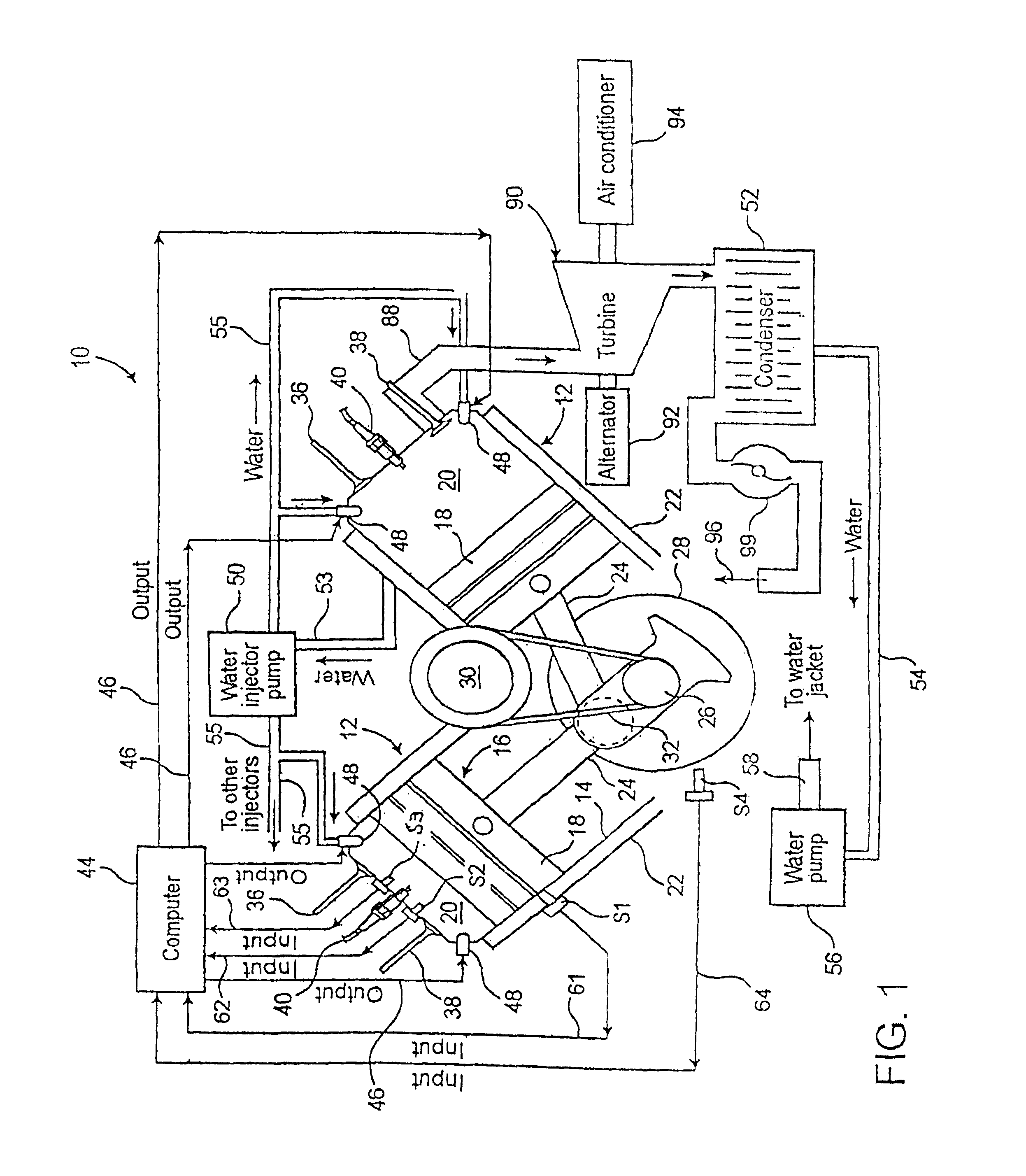Computer controlled multi-stroke cycle power generating assembly and method of operation