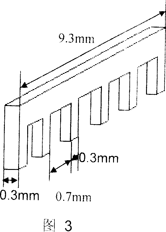 Electrochemical corrosion processing method with micro fine cylindrical group electrode