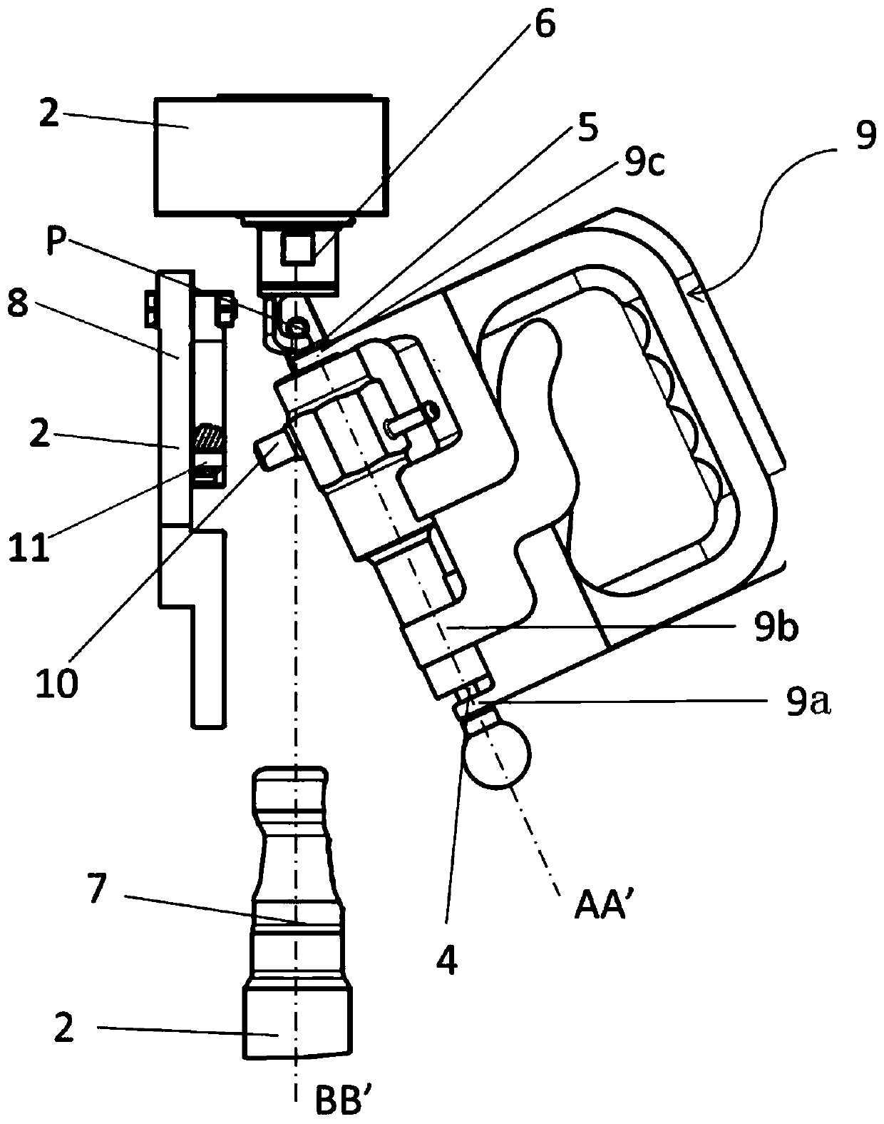 Method for mounting positive displacement metering pump in working position