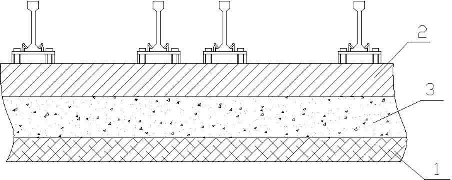 Concrete for railway switch base filling layer and pouring method