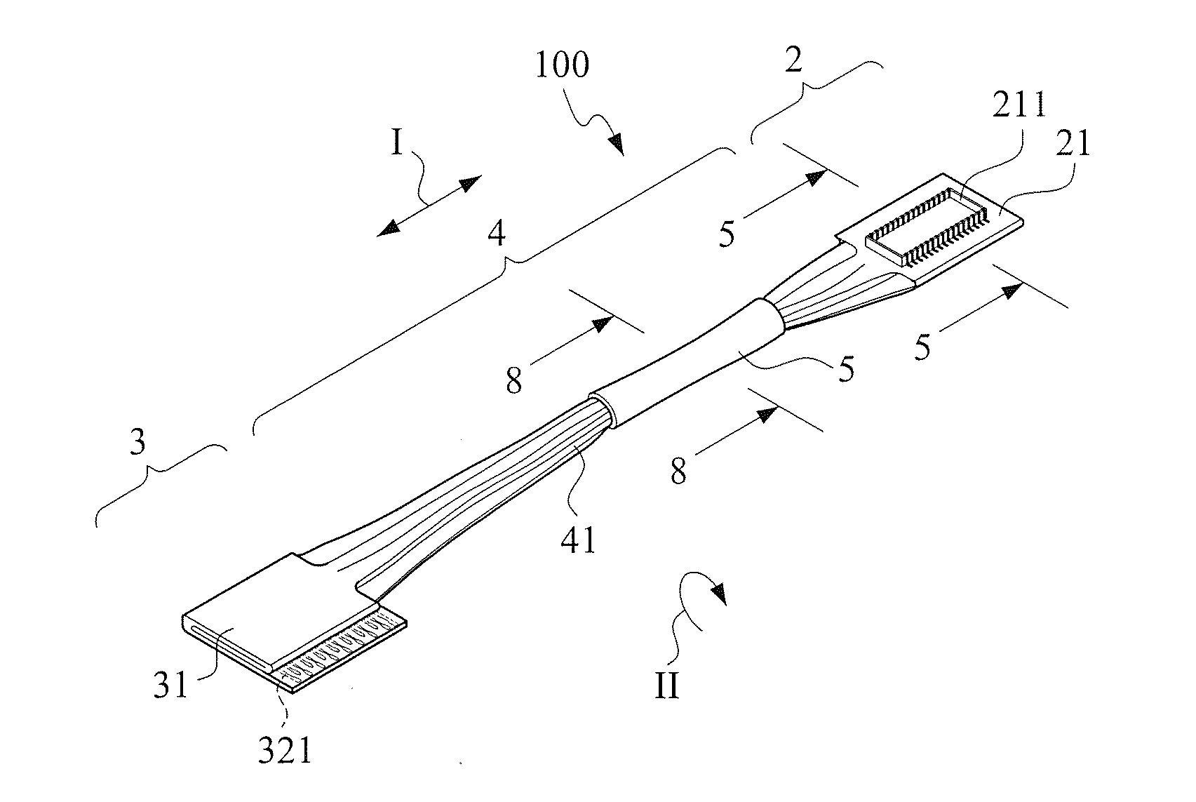 Bundled flexible flat circuit cable