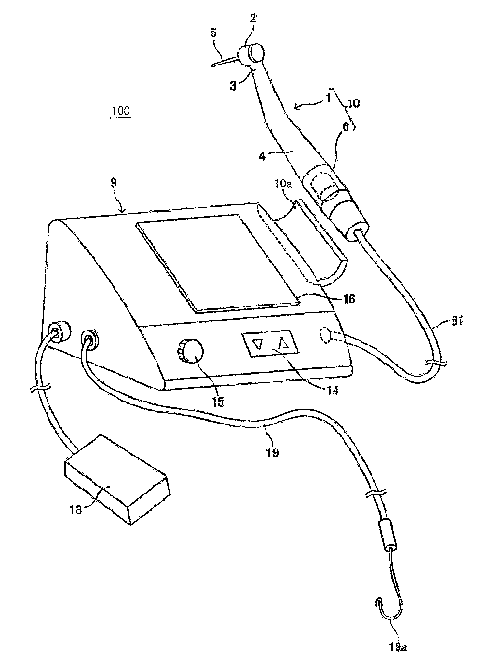 Dental treating apparatus