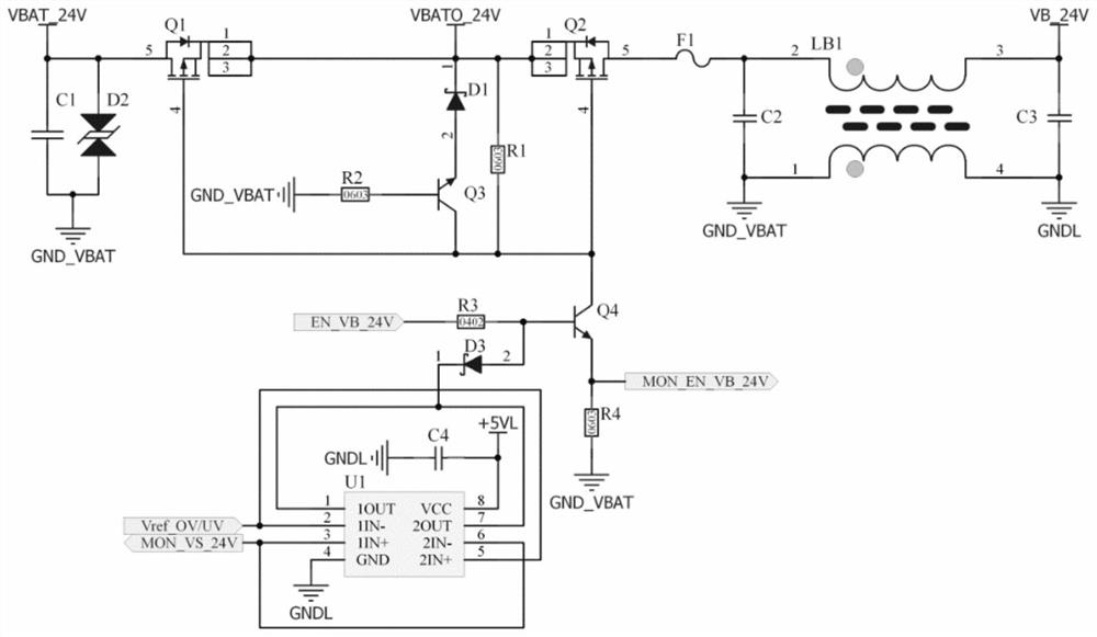 Vehicle-mounted ECU power supply input circuit