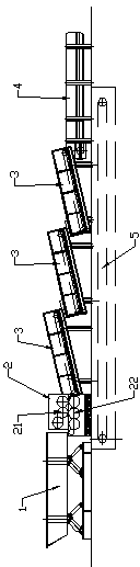 Palm fruit separation device and method