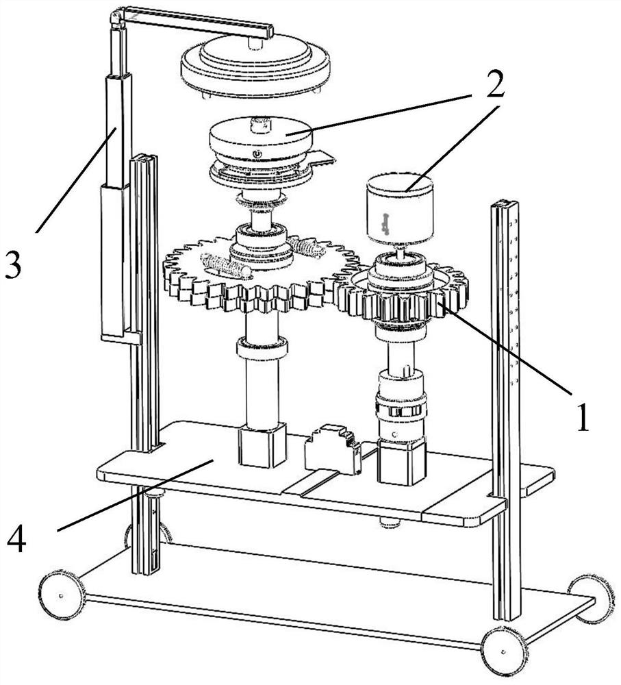 Calibration process and device for double-shaft high-resolution magnetoelectric encoder