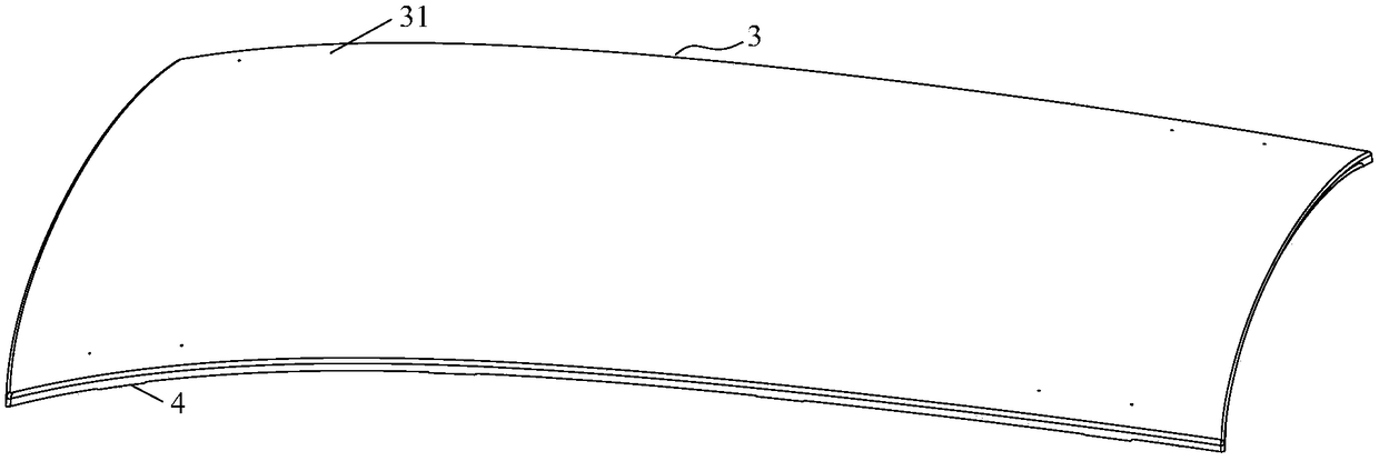 Automobile roof installation device and installation method of automobile roof assembly