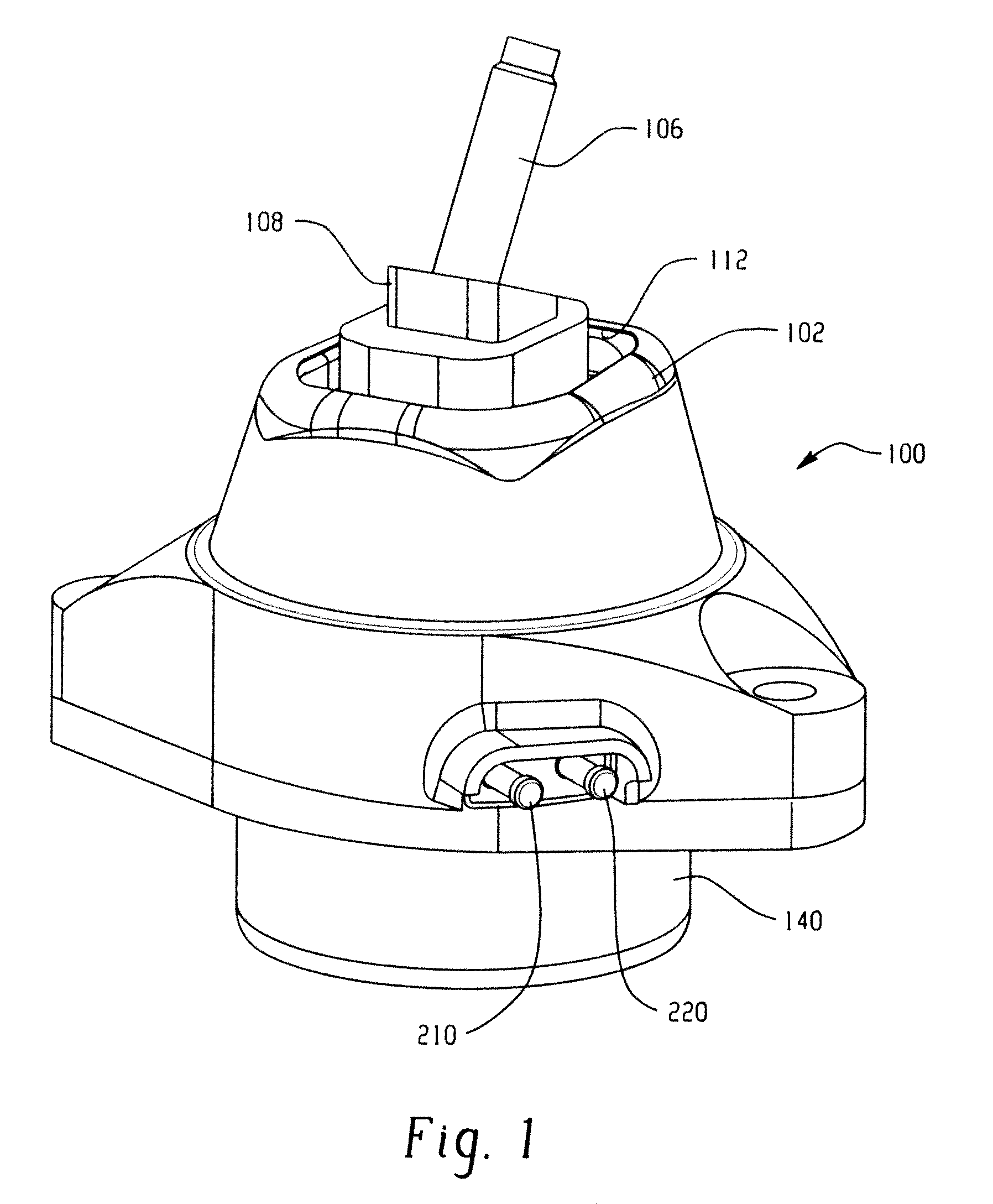 Multi-stage switchable inertia track assembly