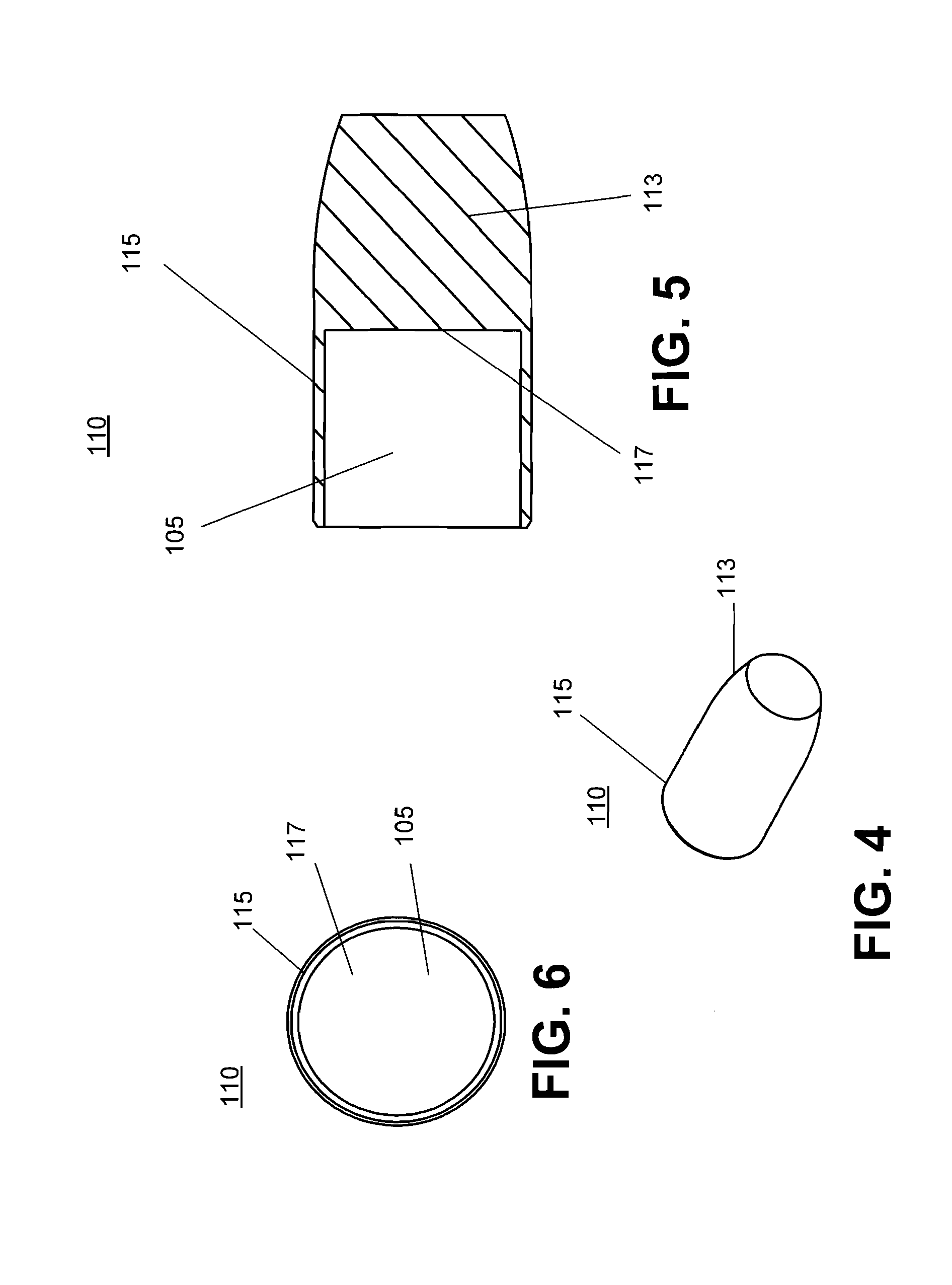 Aerodynamically stable finless projectile