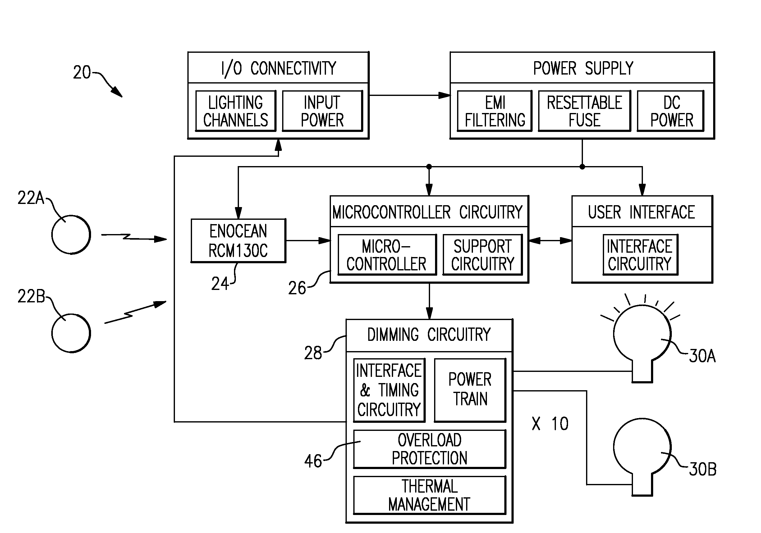 Inductive load sensor for dimmer circuit