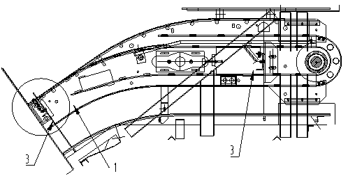 Structure for connecting upper and lower parts of escalator with truss through bolts