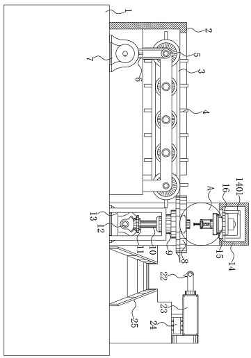 Automatic movable card reader slot grinding processing production equipment