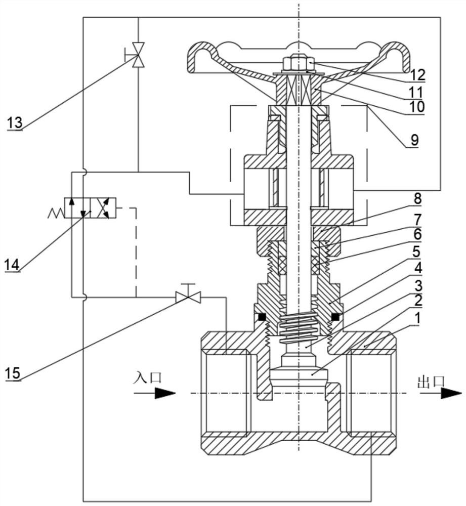 Gear motor direct-driven double-control axial-flow mechanical pilot-operated type water hammer pressure release valve