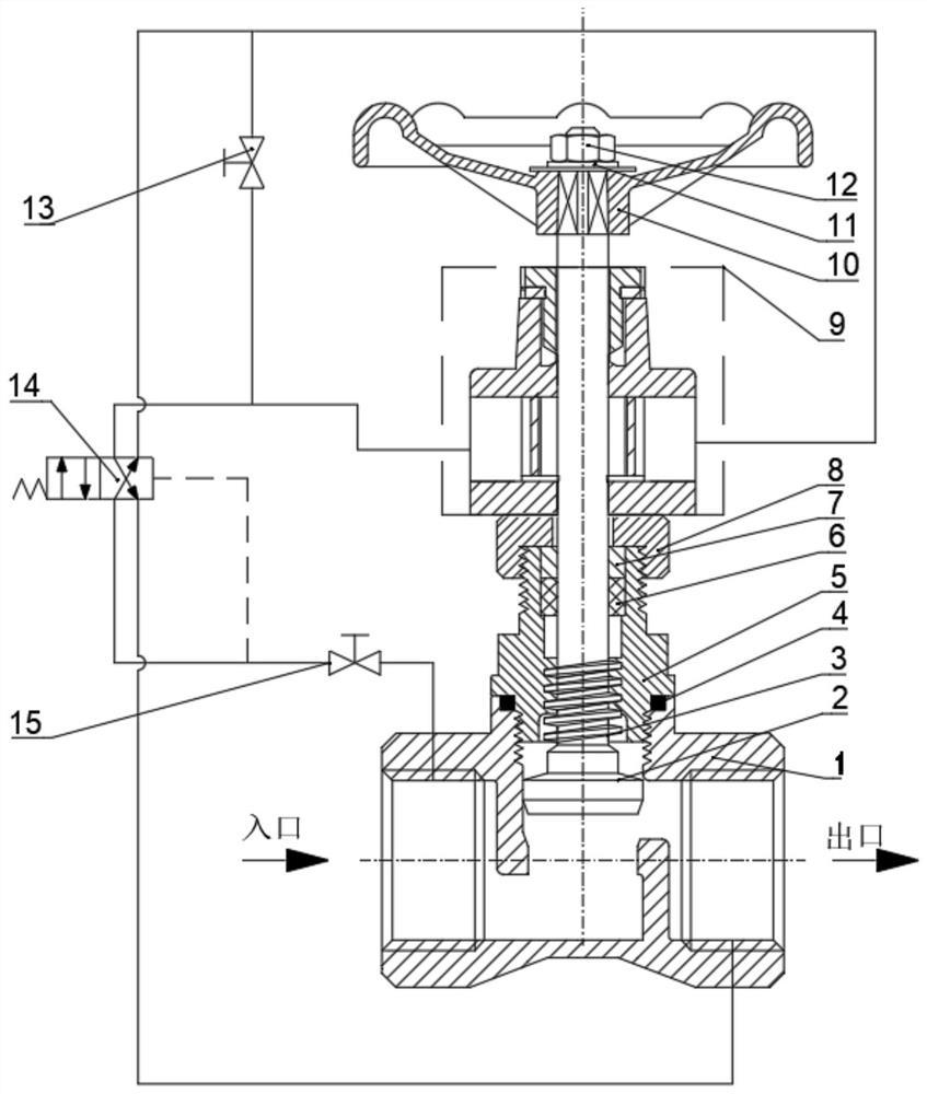 Gear motor direct-driven double-control axial-flow mechanical pilot-operated type water hammer pressure release valve