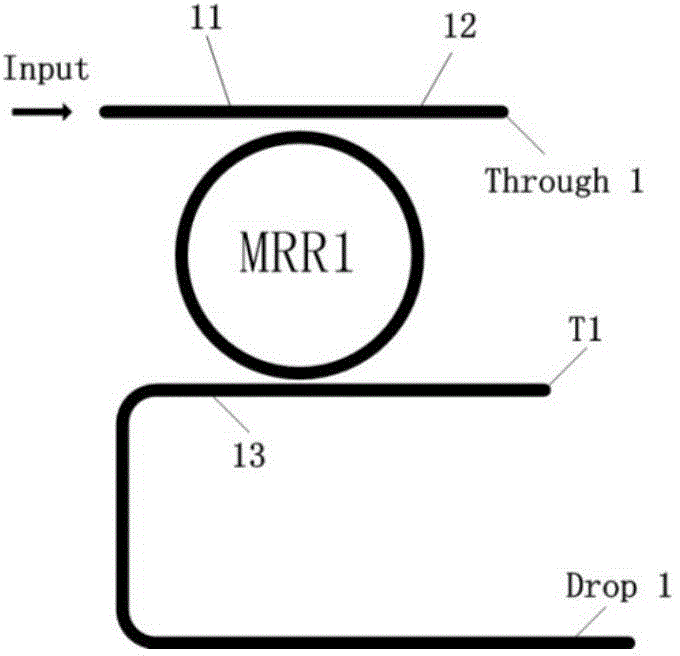 Reversible optical logic device based on microring resonators