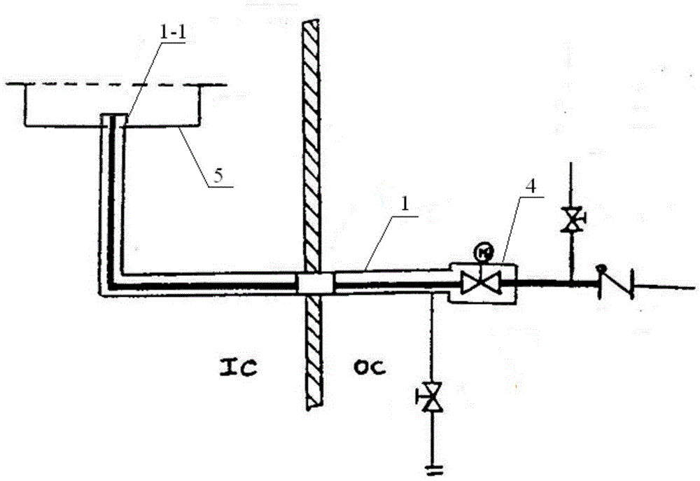 A device for sealing detection of isolation valves outside containment