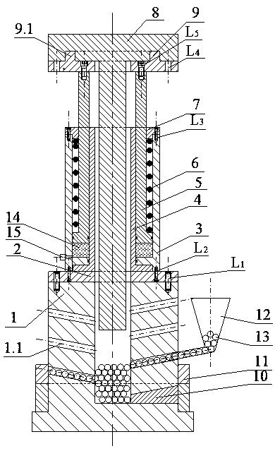 Filled hollow hydraulic prop device