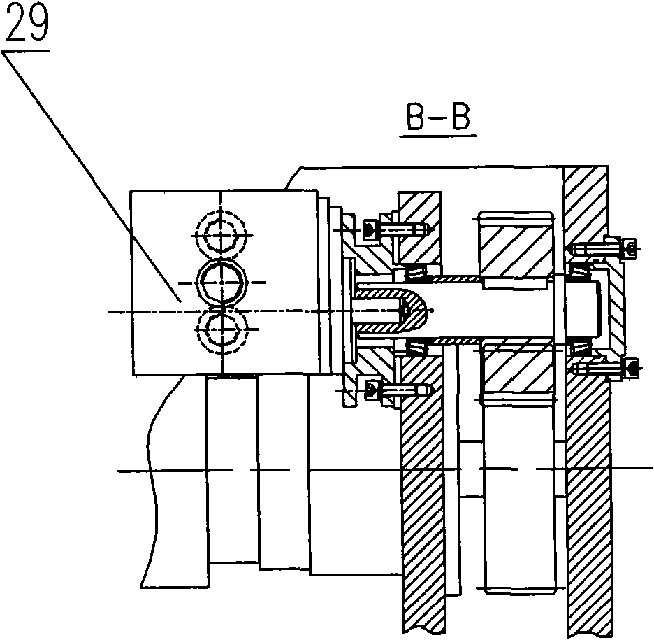 Tensioning winch transmission device of belt conveyer